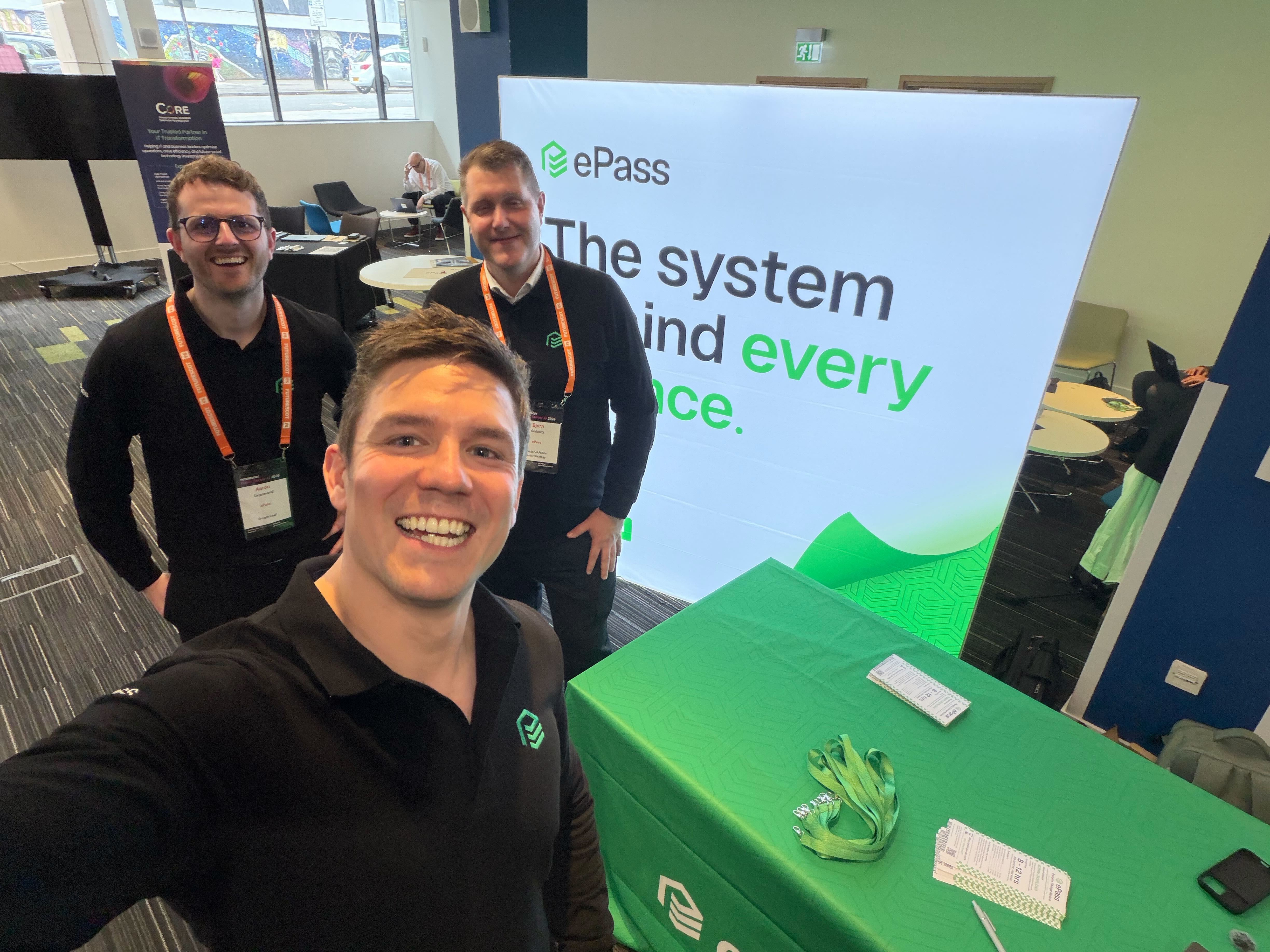 The ePass team at the FutureScot conference booth